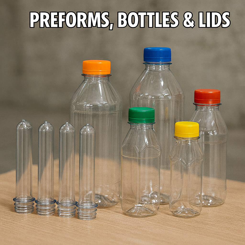 Preforms, Bottles & Lids
